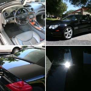 Black Mercedes SL500